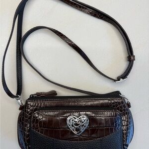 Elegant Brighton Black and Brown Women's Bag.